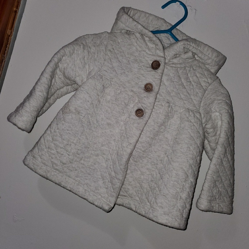 Gray sweater coat